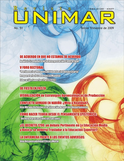 					View Vol. 27 No. 3 (2009): Revista UNIMAR
				