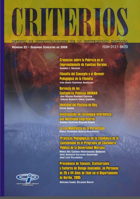 					Ver Núm. 2 (2008): Revista Criterios
				