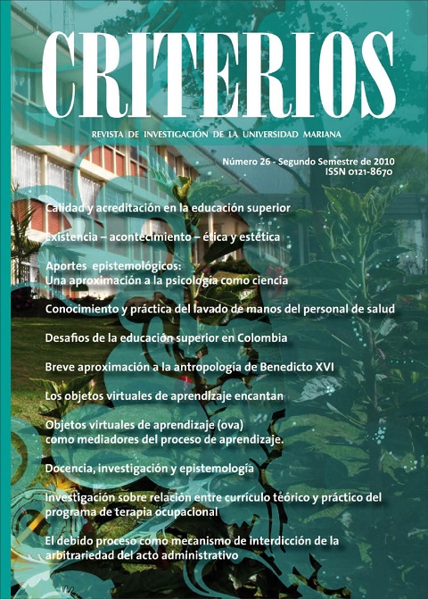 					Visualizar n. 2 (2010): Revista Criterios
				