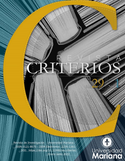 					Ver Vol. 29 Núm. 1 (2022): Revista Criterios - Enero - Junio
				