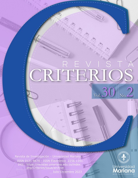 					Ver Vol. 30 Núm. 2 (2023): Revista Criterios - Julio - Diciembre
				
