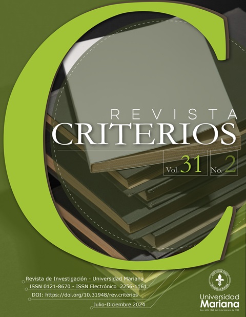 					Ver Vol. 31 Núm. 2 (2024): Revista Criterios
				