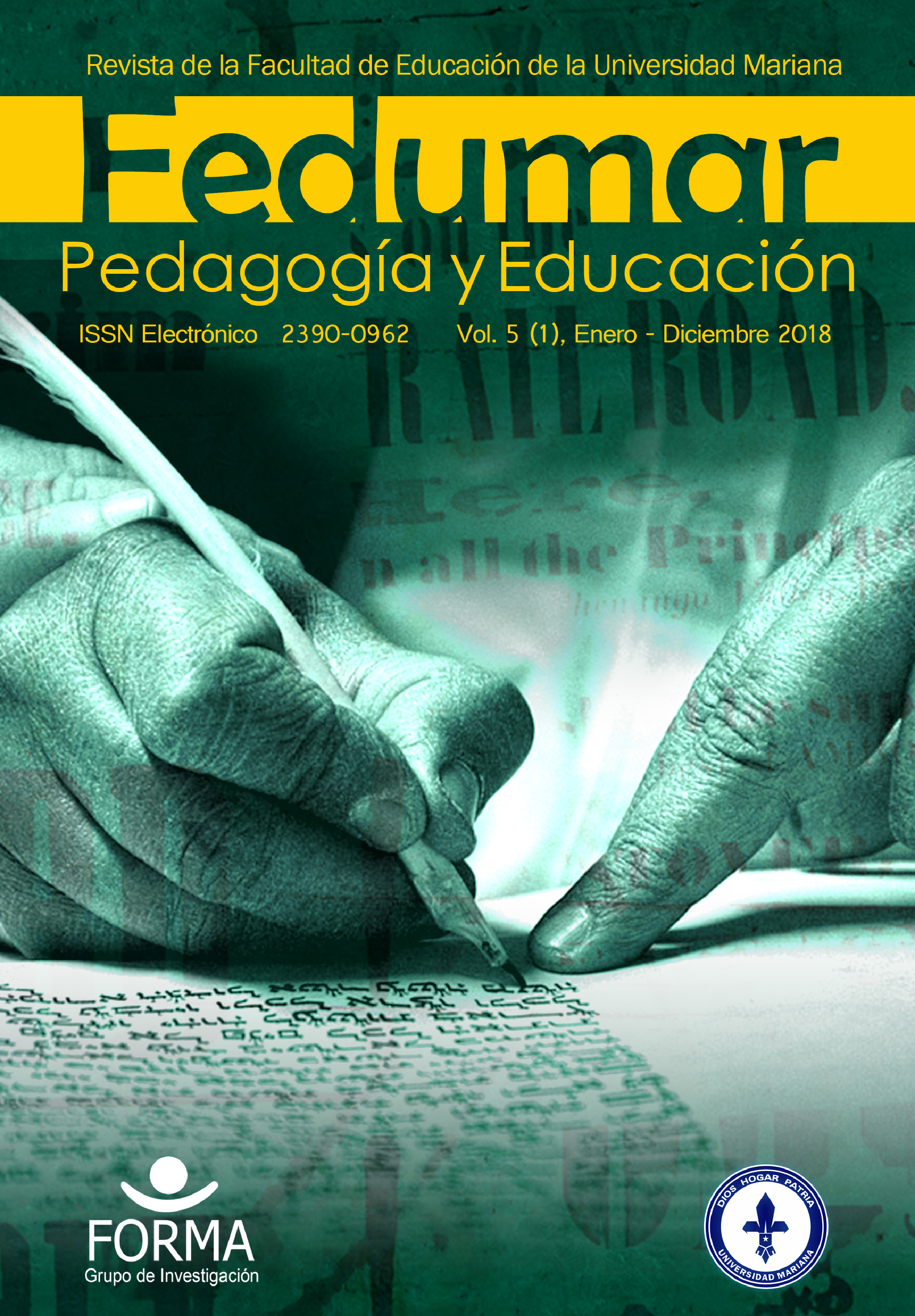 					Ver Vol. 5 Núm. 1 (2018): Revista Fedumar Pedagogí­a y Educación
				