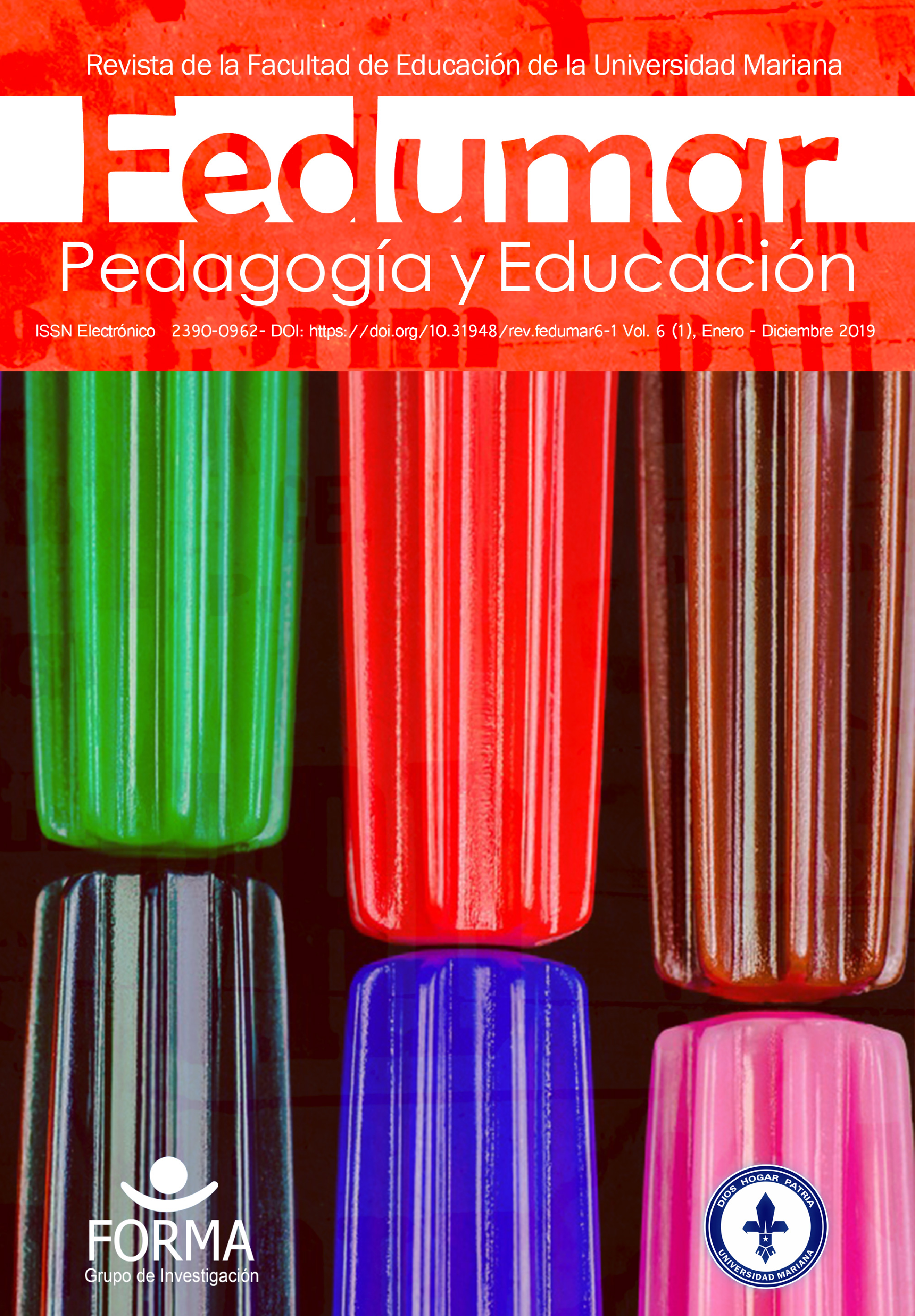 					Ver Vol. 6 Núm. 1 (2019): Revista Fedumar Pedagogí­a y Educación
				