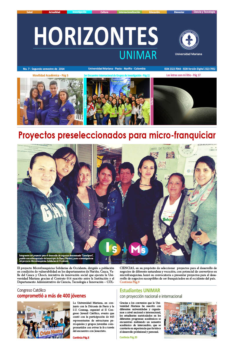 					View 2014: Periódico Horizontes UNIMAR
				
